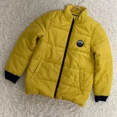 《良品》 BeBe キッズ ダウンジャケット イエロー 140 男の子 女の子