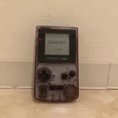 【ジャンク】任天堂 ゲームボーイカラー クリアパープル