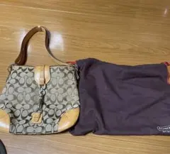 Coach ショルダーバッグ ブラウン/ベージュ 保存袋付き