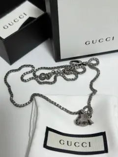 美品 GUCCI シルバー925 アンガーフォレスト キャットヘッド