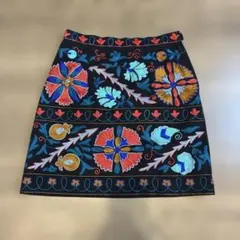 グレースコンチネンタル 刺繍ミニスカート 36のサムネイル