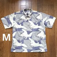 訳あり　サンサーフ　和柄プルオーバー　半袖シャツ　SUN SURF サイズ Mのサムネイル