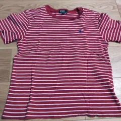 Polo by Ralph Lauren 赤白ストライプ Tシャツ 140