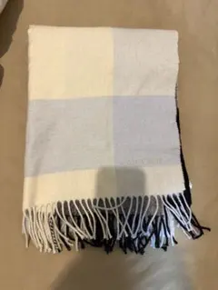 JILLSTUARTリバーシブル　チェック柄マフラー ウール カシミヤ混紡