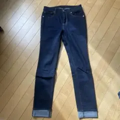 GU ウルトラストレッチスキニージーンズ ブルー