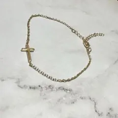 【新品】ゴールド クロスモチーフ ブレスレット