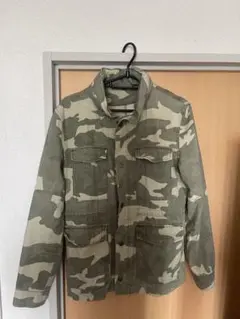大きいサイズ ❗️OLD NAVY カモフラ ミリタリージャケット迷彩柄綿100 