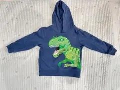 H&M パーカー　105 キッズトレーナー　裏起毛　キッズパーカー　恐竜