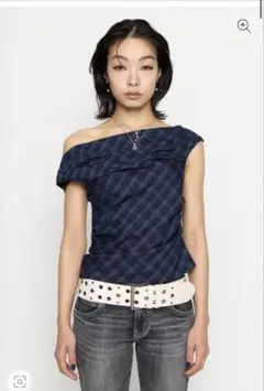 Laguagem nexk loosey check トップスのサムネイル