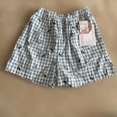 【新品・未使用・タグ付き】ミッキー ミニー ショートパンツ　水色　チェック