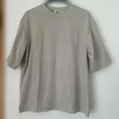 UNIQLO U クルーネックTシャツ エアリズム　グレー Lサイズ