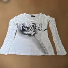 DIESEL 花のグラフィック長袖Tシャツ