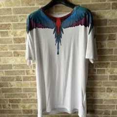 MARCELO BURLON フェザープリント Tシャツ 白M マルセロブロンのサムネイル