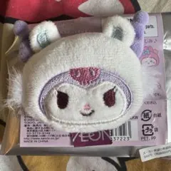 ちいかわサンリオキャラクターズ　ヘアクリップ　モモンガ×クロミ