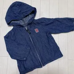 子供服 ベビー バースデイ futafuta デニム パーカー 長袖 薄手