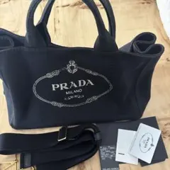 PRADA カナパ トートバッグ ブラックのサムネイル