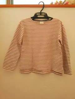 ボーダー 長袖 Tシャツ Mサイズ 100%コットン