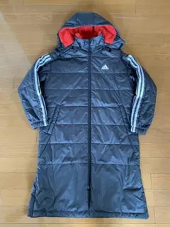adidas フリース内側 サッカー ベンチコート 140-150