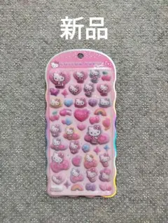 正規品，サンリオ　キティー　cotton puffy シール