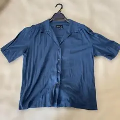agnès b. ダークブルー 半袖シャツ サイズ3