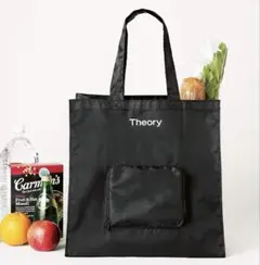 Theory　ナイロン製エコバッグ　黒　未使用のサムネイル