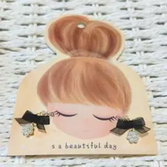 ハンドメイドノンホールピアス＊NO.15＊