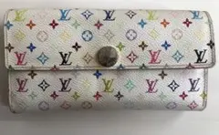 Louis Vuitton 長財布 ヴィトンマルチカラー　ホワイト