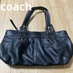 Coach ブラックレザー ハンドバッグ