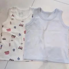 ベビーキャラクター柄タンクトップ2枚セット
