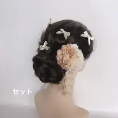 和装髪飾り　花嫁ヘッドドレス　結婚式　七五三　着物　浴衣　成人式　振袖　リボン