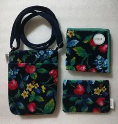 残1★フェイラー【スウィングチェリー 3点】ハンカチ バック ティッシュケース