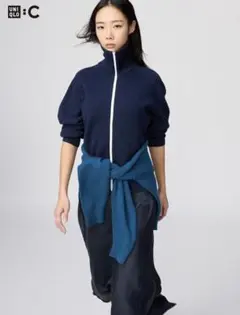 UNIQLO Ｃ 【ミラノリブフルジップカーディガン】 XXL