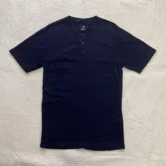 ⭐️極美品⭐️ スノーピーク　ヘンリーネックTシャツ　ネイビー　L　紺色のサムネイル