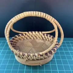 ラオス 竹細工のバスケット 小