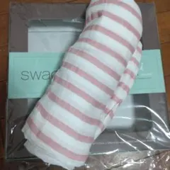 新品♥️ギャップコラボ ピンクボーダー エイデンアンドアネイ おくるみ １枚