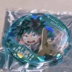 僕のヒーローアカデミア　部分ホロ缶バッジ　原作　緑谷