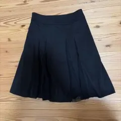 COMME CA ISM ブラック プリーツスカート M