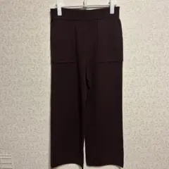 ニットパンツ ワイドパンツ