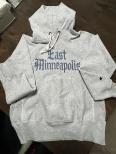 リバースウィーブ　青タグ　パーカー