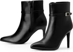 【美品】ショートブーツ ブラック 24.5cm