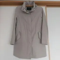 UNTITLED フード付きライトベージュドロストコート サイズ1