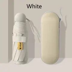 折りたたみ傘 晴雨兼用 日傘軽量 6本骨 UVカット 熱中症対策 コンパクト 白