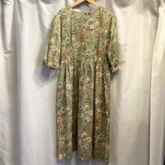 未使用級✨インゲボルグ レイヤードフラワーpt.ワンピース グリーン