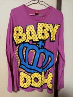 BABY DOLL 長袖Tシャツ ピンク クラウン