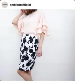 Ambient 春夏用花柄タイトスカート　Sサイズのサムネイル