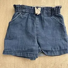 petit main パンツ 80サイズ　ボトムス　デニム調