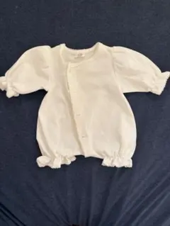 【美品】モンべべmonbebe 退院着 セレモニードレス ロンパース　60cm