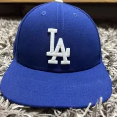 LAロゴ キャップ 青色