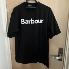 Barbour バブアー フロントロゴ Tシャツ ブラック　Lのサムネイル