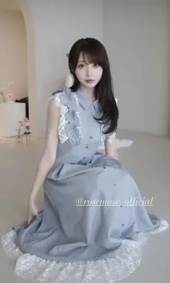 Rosé Muse Lace layered shirt dress - メルカリ